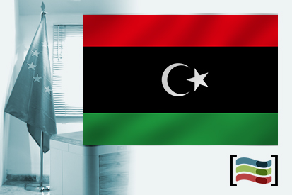 Bandera de Libia para despacho