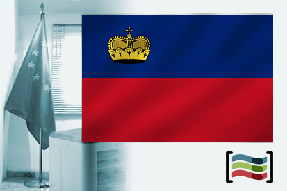 Bandera de Liechtenstein para despacho