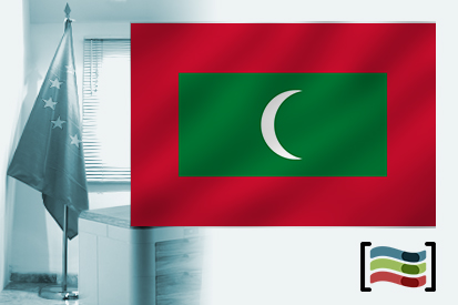 Bandera de Maldivas para despacho