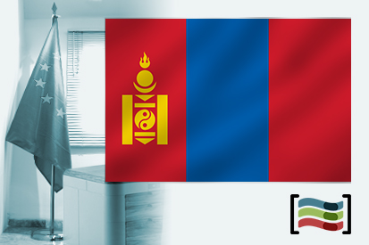 Bandera de Mongolia para despacho