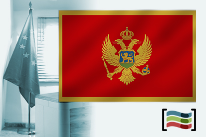 Bandera de Montenegro para despacho
