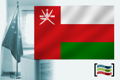Bandera de Omán para despacho