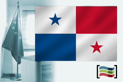 Bandera de Panamá para despacho