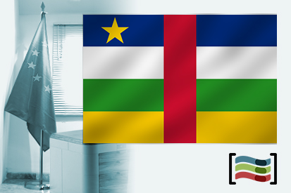 Bandera de República Centroafricana para despacho