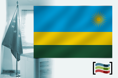 Bandera de Ruanda para despacho