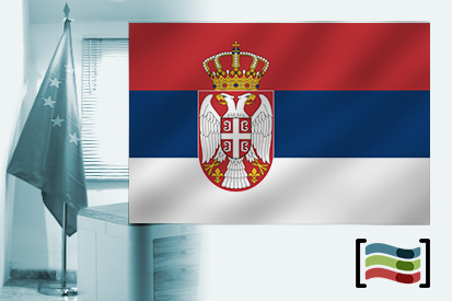 Bandera de Serbia para despacho