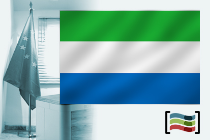 Bandera de Sierra Leona para despacho