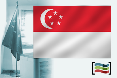 Bandera de Singapur para despacho