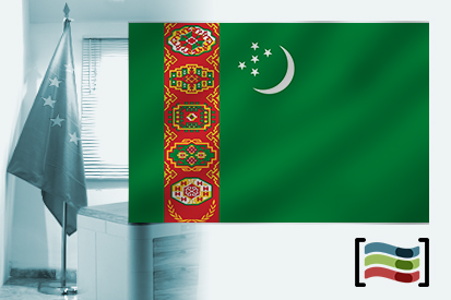 Bandera de Turkmenistán para despacho