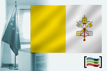 Bandera de Ciudad del Vaticano para despacho