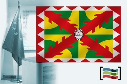 Bandera de Huesca para despacho