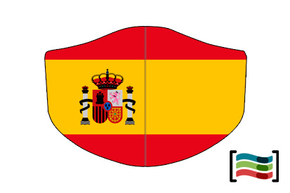 Mascarilla de España con escudo