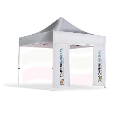 Pared carpa con puerta