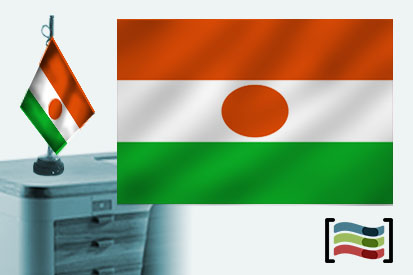 Bandera de Niger sobremesa bordada