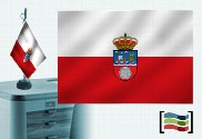 Bandera de Cantabria sobremesa bordada