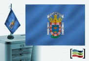 Bandera de Melilla sobremesa bordada