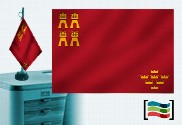 Bandera de Región de Murcia sobremesa bordada