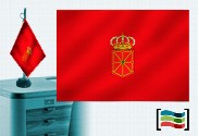 Bandera de Navarra sobremesa bordada