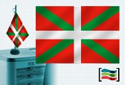 Bandera de País Vasco sobremesa bordada