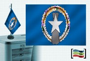 Bandera de Marianas (islas) sobremesa bordada