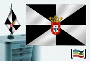 Bandera de Ceuta sobremesa bordada