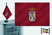 Bandera de Albacete sobremesa bordada