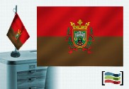 Bandera de Burgos sobremesa bordada
