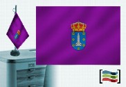 Bandera de Coruña sobremesa bordada