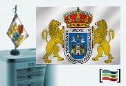 Bandera de Lugo sobremesa bordada