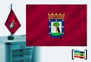 Bandera de Madrid sobremesa bordada
