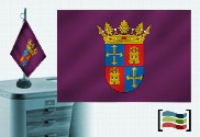 Bandera de Palencia sobremesa bordada