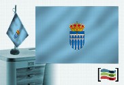 Bandera de Segovia sobremesa bordada