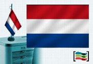 Bandera de Holanda sobremesa bordada