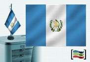 Bandera de Guatemala sobremesa bordada