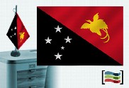 Bandera de Papua Nueva Guinea sobremesa bordada