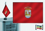 Bandera de Ourense sobremesa bordada
