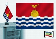Bandera de Kiribati sobremesa bordada