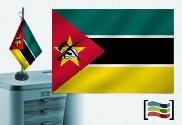 Bandera de Mozambique sobremesa bordada