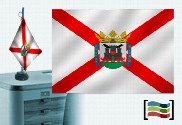 Bandera de Vitoria sobremesa bordada
