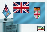 Bandera de Fidji sobremesa bordada
