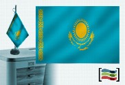 Bandera de Kazajistan sobremesa bordada