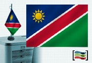 Bandera de Namibia sobremesa bordada