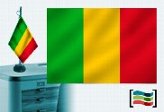 Bandera de Mali sobremesa bordada
