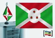 Bandera de Burundi sobremesa bordada