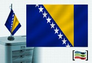 Bandera de Bosnia y Herzegovina sobremesa bordada