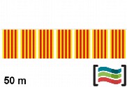 Banderines Cataluña 50m de plástico