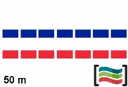 Banderines Francia 50m de plástico