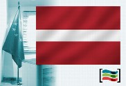 Bandera de Letonia para despacho