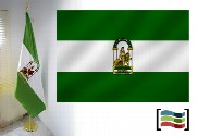 Bandera de Andalucía para despacho