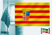 Bandera de Aragón para despacho